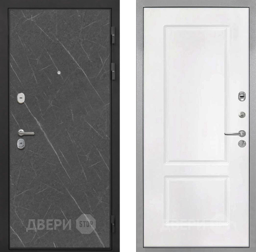 Входная металлическая Дверь Интекрон (INTECRON) Гектор Гранит Лава Оникс КВ-2 Белый матовый в Воскресенске