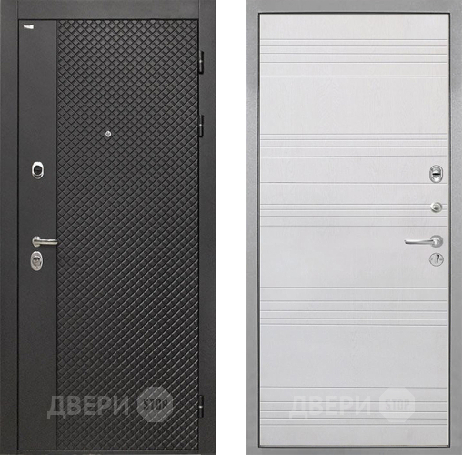 Входная металлическая Дверь Интекрон (INTECRON) Олимпия Black 4К ФЛ-316 Белый ясень в Воскресенске