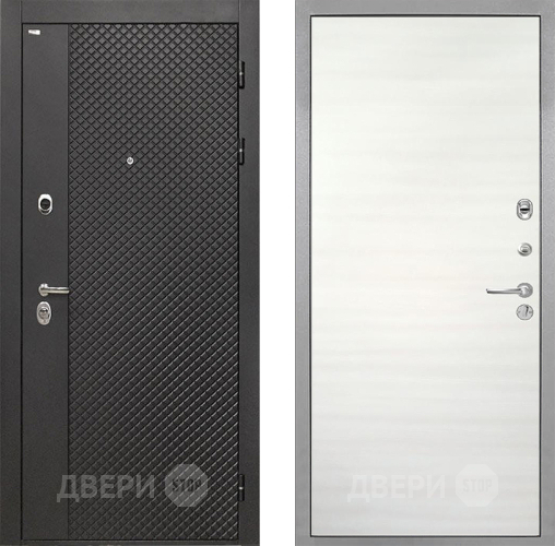 Дверь Интекрон (INTECRON) Олимпия Black 4К Гладкая Дуб сильвер поперечный в Воскресенске