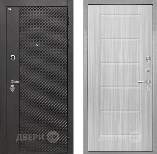 Входная металлическая Дверь Интекрон (INTECRON) Олимпия Black 4К ФЛ-39 Сандал белый в Воскресенске