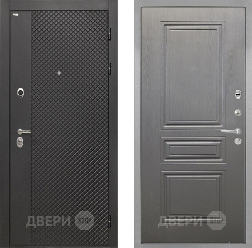 Входная металлическая Дверь Интекрон (INTECRON) Олимпия Black 4К ФЛ-243 Графит вуд дуб в Воскресенске