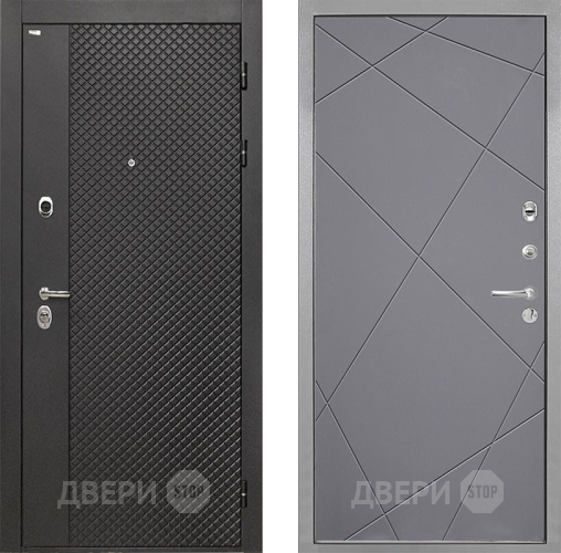 Входная металлическая Дверь Интекрон (INTECRON) Олимпия Black 4К Лучи-М Графит софт в Воскресенске