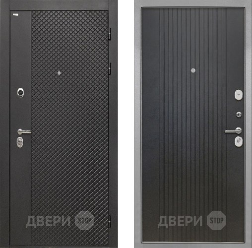 Входная металлическая Дверь Интекрон (INTECRON) Олимпия Black 4К ФЛ-295 Лофт черный в Воскресенске