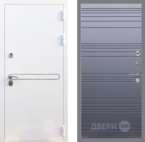 Входная металлическая Дверь Рекс (REX) 27 Line Силк титан в Воскресенске