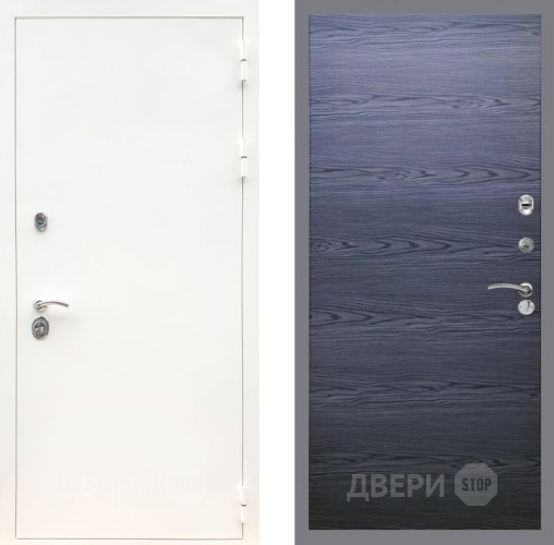 Дверь Рекс (REX) 5 Белая Шагрень GL Дуб тангенальный черный в Воскресенске