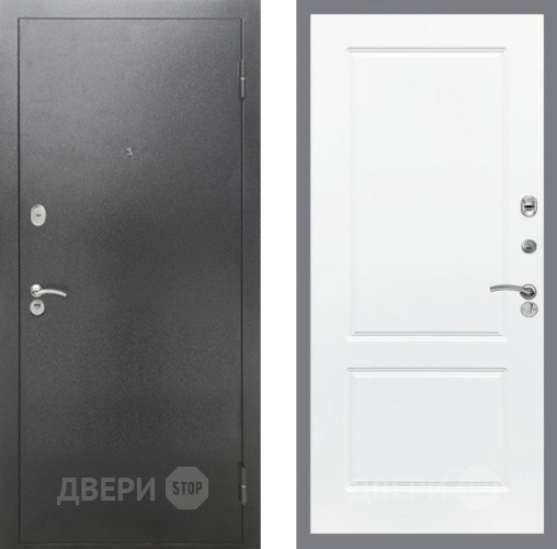 Дверь Рекс (REX) 2А Серебро Антик FL-117 Силк Сноу в Воскресенске