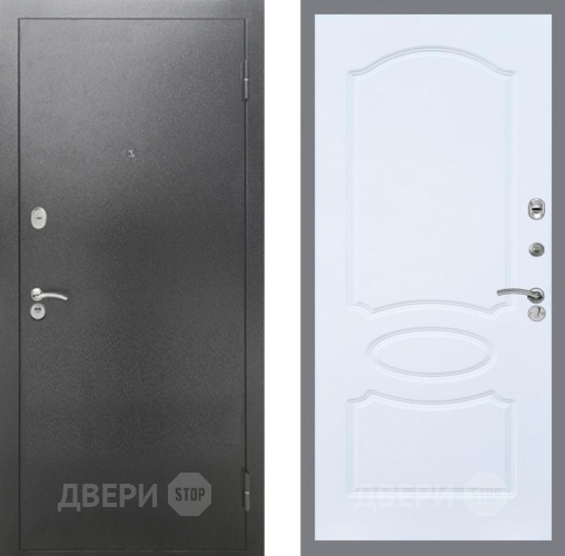 Дверь Рекс (REX) 2А Серебро Антик FL-128 Силк Сноу в Воскресенске