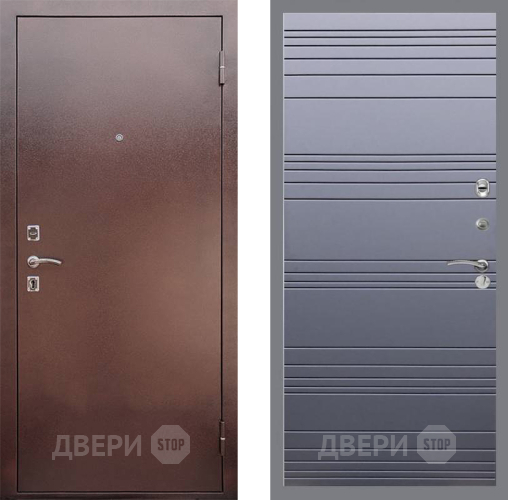 Входная металлическая Дверь Рекс (REX) 1 Line Силк титан в Воскресенске