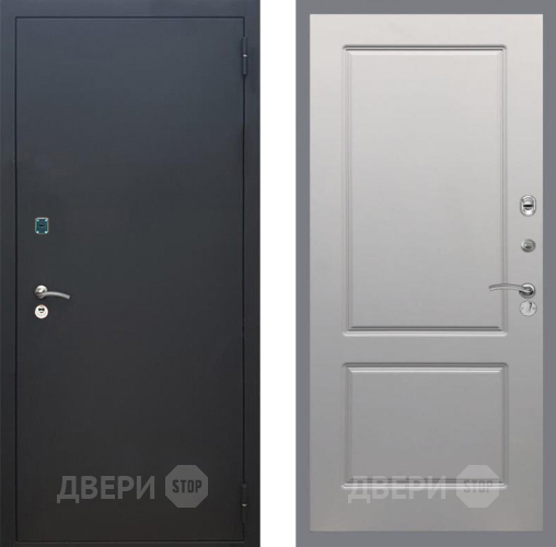 Дверь Рекс (REX) 1A Черный Муар FL-117 Грей софт в Воскресенске