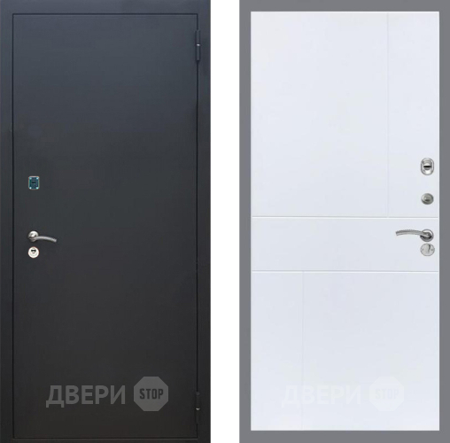 Дверь Рекс (REX) 1A Черный Муар FL-290 Силк Сноу в Воскресенске