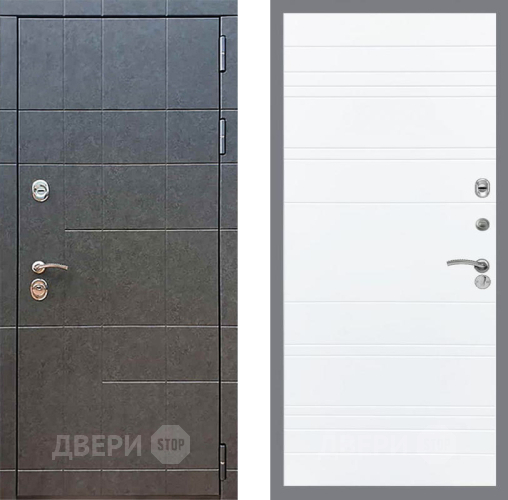 Входная металлическая Дверь Рекс (REX) 21 Line Силк Сноу в Воскресенске