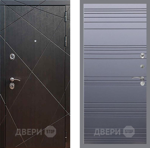 Входная металлическая Дверь Рекс (REX) 13 Венге Line Силк титан в Воскресенске
