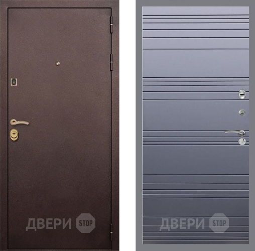 Дверь Рекс (REX) Лайт 3К Line Силк титан в Воскресенске