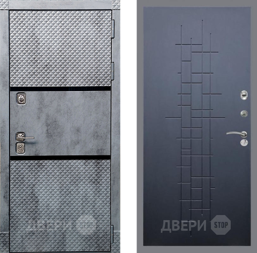 Входная металлическая Дверь Рекс (REX) 15 Бетон Темный FL-289 Ясень черный в Воскресенске