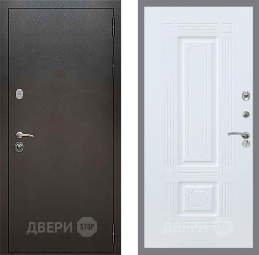 Дверь Рекс (REX) 5 Серебро Антик FL-2 Силк Сноу в Воскресенске