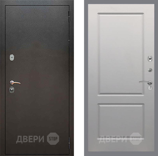 Дверь Рекс (REX) 5 Серебро Антик FL-117 Грей софт в Воскресенске
