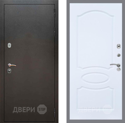 Дверь Рекс (REX) 5 Серебро Антик FL-128 Силк Сноу в Воскресенске