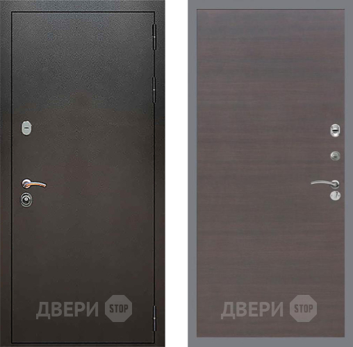 Входная металлическая Дверь Рекс (REX) 5 Серебро Антик GL венге поперечный в Воскресенске
