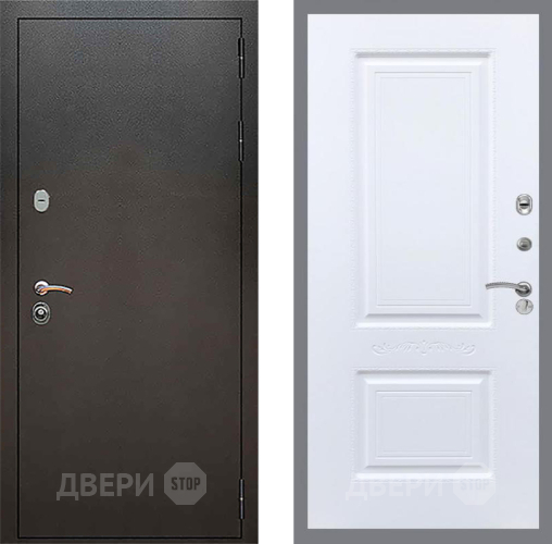 Дверь Рекс (REX) 5 Серебро Антик Смальта Силк Сноу в Воскресенске
