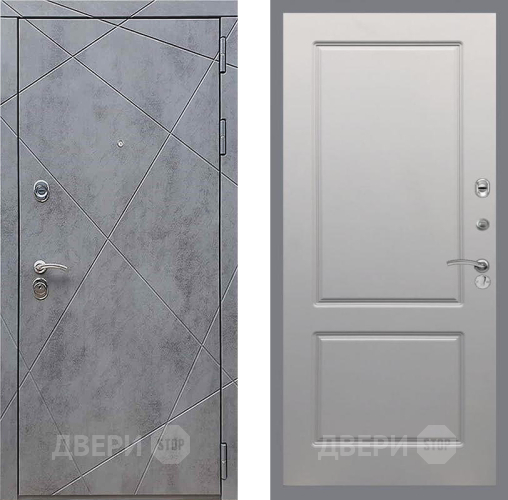Дверь Рекс (REX) 13 Бетон Темный FL-117 Грей софт в Воскресенске
