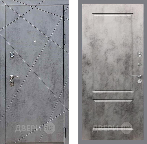 Входная металлическая Дверь Рекс (REX) 13 Бетон Темный FL-117 Бетон темный в Воскресенске