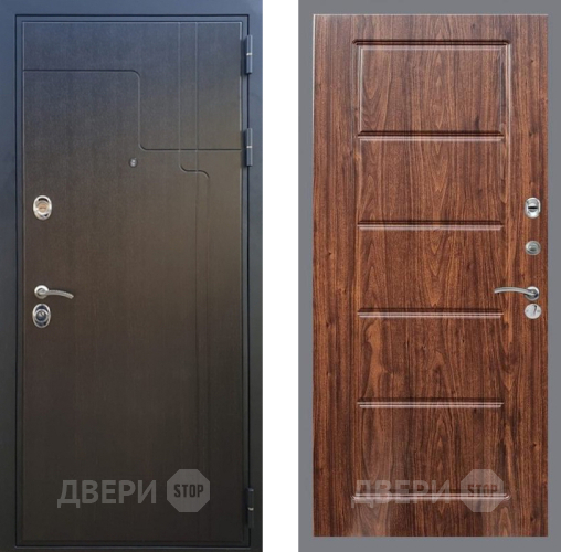 Входная металлическая Дверь Рекс (REX) Премиум-246 FL-39 орех тисненый в Воскресенске