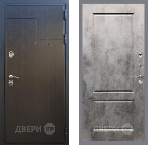 Входная металлическая Дверь Рекс (REX) Премиум-246 FL-117 Бетон темный в Воскресенске