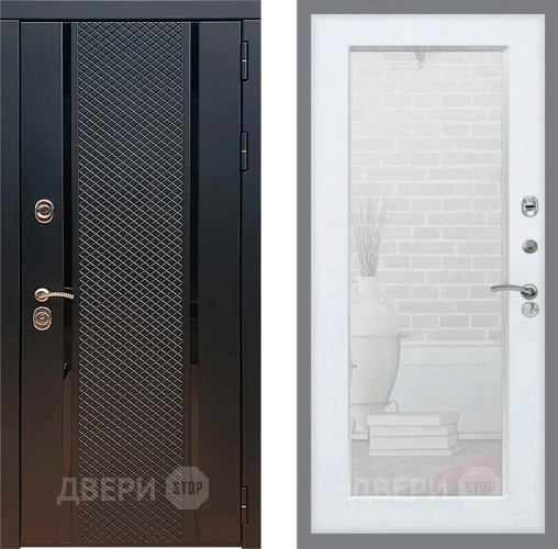 Дверь Рекс (REX) 25 Зеркало Пастораль Белый ясень в Воскресенске