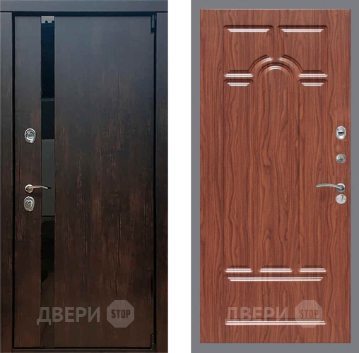 Дверь Рекс (REX) 26 FL-58 орех тисненый в Воскресенске