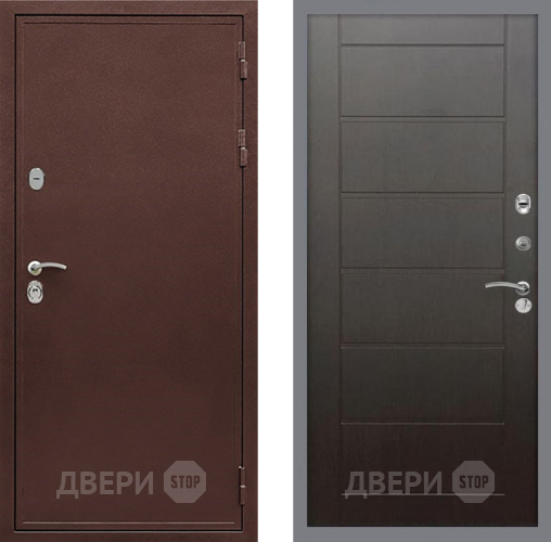 Входная металлическая Дверь Рекс (REX) 5 металл 3 мм Сити Венге в Воскресенске