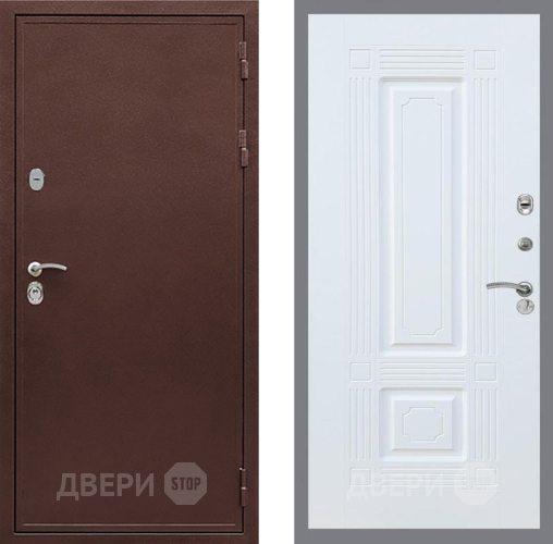 Входная металлическая Дверь Рекс (REX) 5 металл 3 мм FL-2 Силк Сноу в Воскресенске