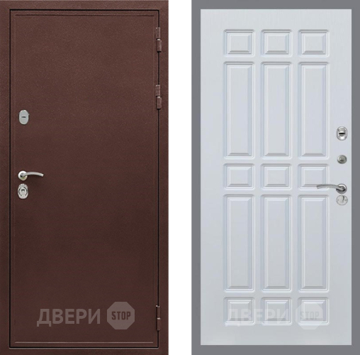 Дверь Рекс (REX) 5 металл 3 мм FL-33 Белый ясень в Воскресенске
