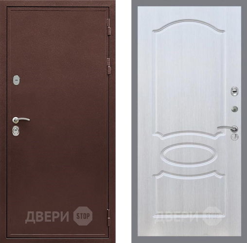 Входная металлическая Дверь Рекс (REX) 5 металл 3 мм FL-128 Лиственница беж в Воскресенске