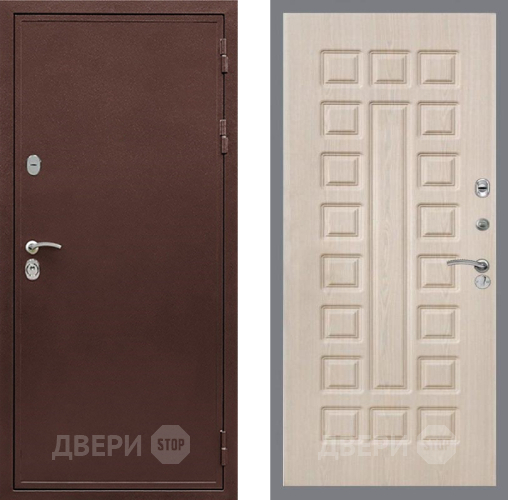 Входная металлическая Дверь Рекс (REX) 5 металл 3 мм FL-183 Беленый дуб в Воскресенске